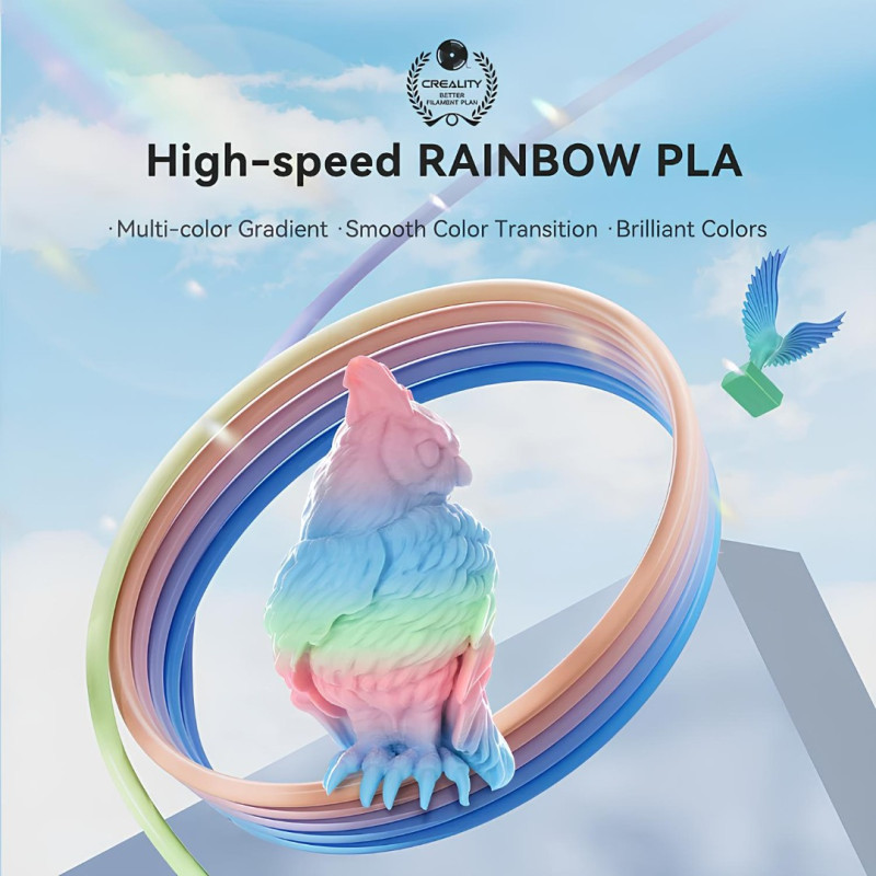 Creality CR Rainbow PLA Filament 1kg Creality CR Rainbow PLA Filament 1kg